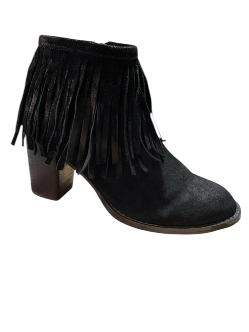 Azura Bernat Western Fringe Bootie Black Women’s Size 6 (US ) 36 (EU)